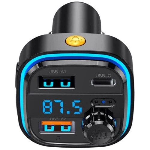 FM-трансмиттер XO BCC08 MP3 5V/3.1A Car Charger with Ambient Light (BCC08) фото 3