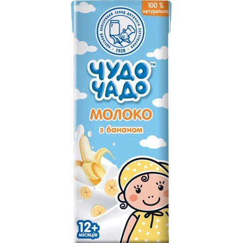 Чудо-Чадо коктейль молочный 200 г молоко с бананом
