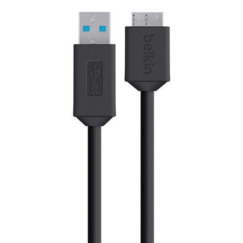 Кабель Belkin USB Cable to MicroUSB (5Gbps) 0.9m Black (F3U166bt03-BLK)