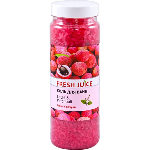 Fresh Juice Litchi & Patchouli Сіль для ванн лічі та пачулі 700 g