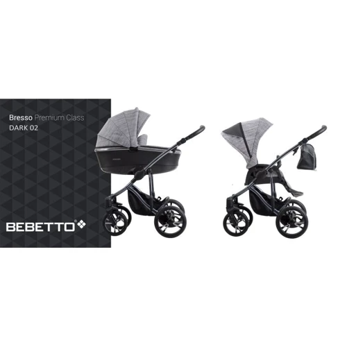 Коляска Bebetto BRESSO Premium DARK 02 (503.32.19.D02): Тип коляски Универсальная коляска (2-в-1)