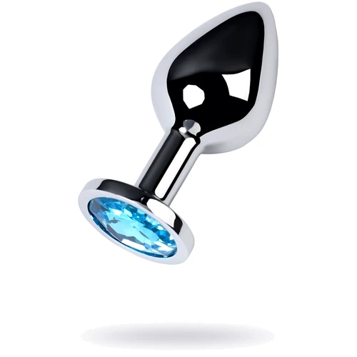 Анальная пробка с камнем Metal By Toyfa (голубой): Для кого Унисекс