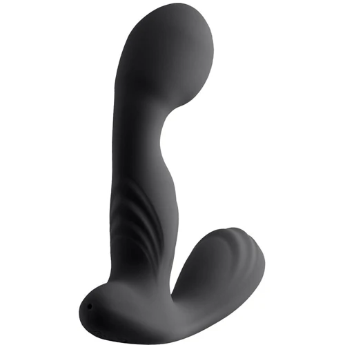 Вибромассажер простаты с подогревом S Pleasures Premium FUZZY, черный