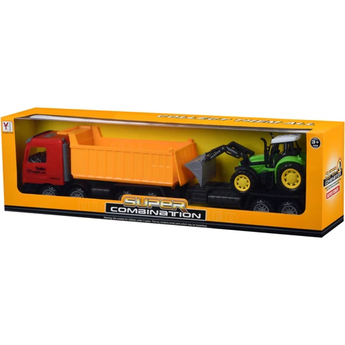 Набор машинок Same Toy Super Combination самосвал с прицепом и бульдозером (98-89Ut-1)