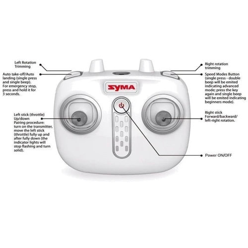 Вертоліт S5H SYMA з 2,4 Ггц управлінням, світлом, барометром і гіроскопом (23 см) фото 5