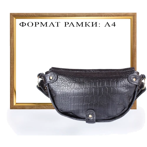 Женская сумка через плечо Laskara черная (LK-DM232-black-croco): Тип Сумки