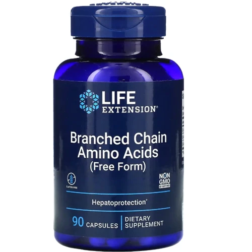 Life Extension BCAA Branched Chain Amino Acids БЦАА аминокислоты с разветвлённой цепью 90 капсул