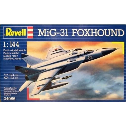 Модель Revell Истребитель-перехватчик MiG-31 Foxhound1:144 (4086)