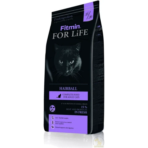 Комплексный корм для взрослых длинношерстных кошек Fitmin cat For Life Hairball 400 г (ф4880)