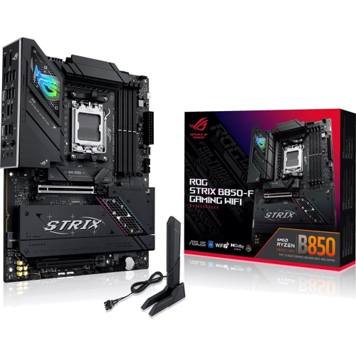 ASUS B850-F GAMING WIFI UA: Дополнительно Радиатор на VRM, Поддержка UEFI, Поддержка RAID, Адаптер Wi-Fi
