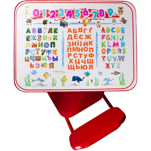 Дитяча парта зі стільчиком Ommi Тачки Червона