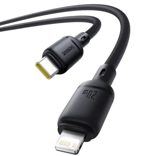 Кабель Baseus Cable USB-C to Lightning Silky Series 20W 1m Black (P10377700113-00): Тип USB-C - Lightning