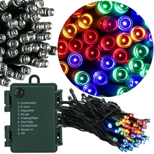 Гірлянда на батарейках Springos 5 м 50 LED CL4029 Mix: Виробник Springos