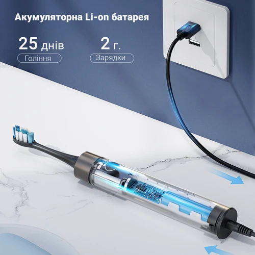 Зубная щетка Fairywill P80 black: Назначение взрослая
