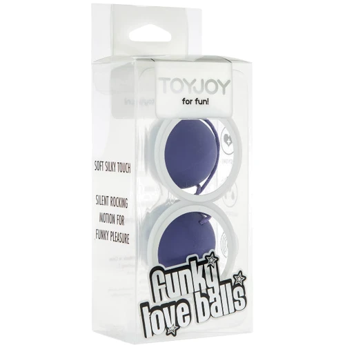 Вагинальные шарики Toy Joy Funky Love, 3,5 см, фиолетовый