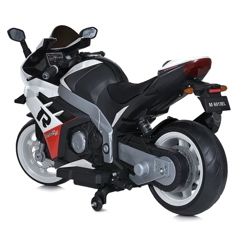 Детский электромотоцикл Bambi белый (M 6013EL-1(24V))