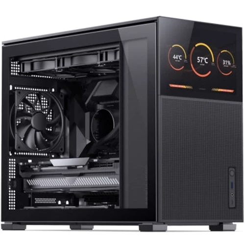 Корпус Jonsbo D31 MESH SC Black: Материал передней панели пластик