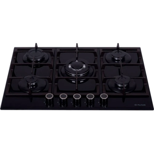 Варочная поверхность газовая Perfelli HGG 71623 BL: Количество конфорок 5