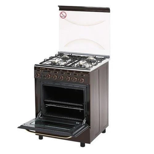 Газова плита Fresh I60G5 / 01 (коричневий / неражавеющая сталь): Робоча поверхня емаль