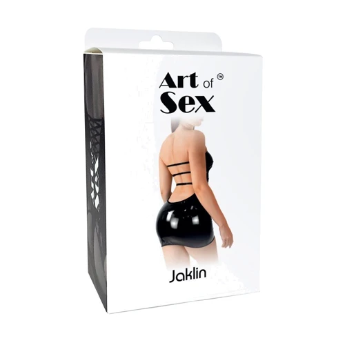 Сексуальное виниловое платье Art of Sex - Jaklin, XS-M (черный)