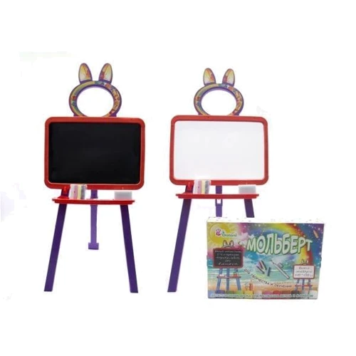 Детская доска для рисования магнитная DOLONI TOYS 013777/5 оранжево-фиолетовая