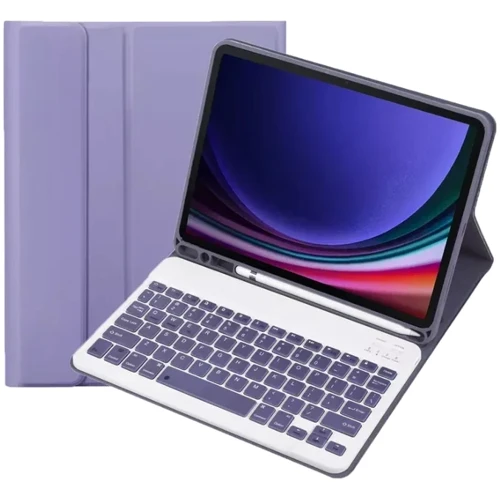 Аксесуар для планшетних ПК BeCover Case Smart Keyboard Purple для Samsung X115 Galaxy Tab A9 (712360): Колір фиолетовый