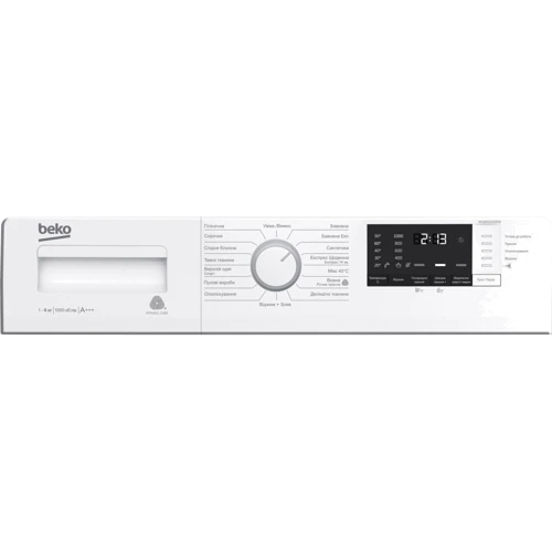 Стиральная машина Beko WUE6512XWW: Загрузка белья (стирка), кг 6