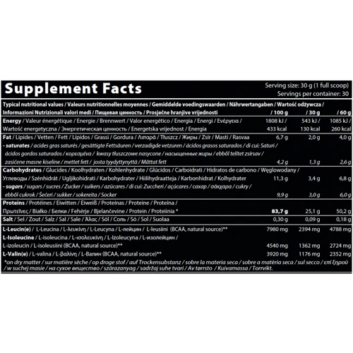 Протеин QNT Prime Whey 2000 g /66 servings/ Vanilla: Вид Сывороточные