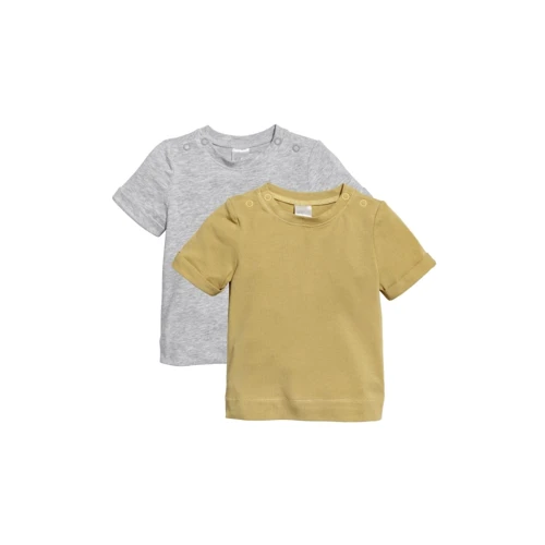 Футболка H&M 7Z6083327 68 см горчичная (2 шт.)