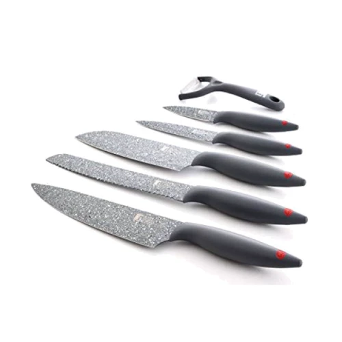 Набор кухонных ножей Bergner 6 предметов BG-39325-GY
