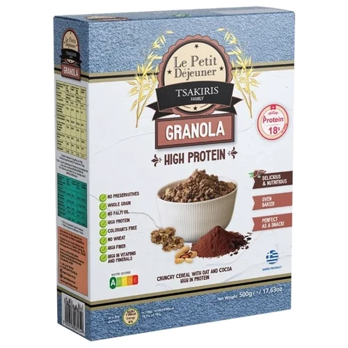 Гранола Le Petit Dejeuner с протеином и шоколадом 500 г (5202558081349)