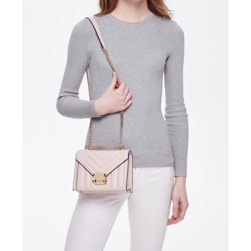 Жіноча сумка крос боді Michael Kors рожева (30F8GXIL1T187): Фактура Стьобана, матова, Гладка