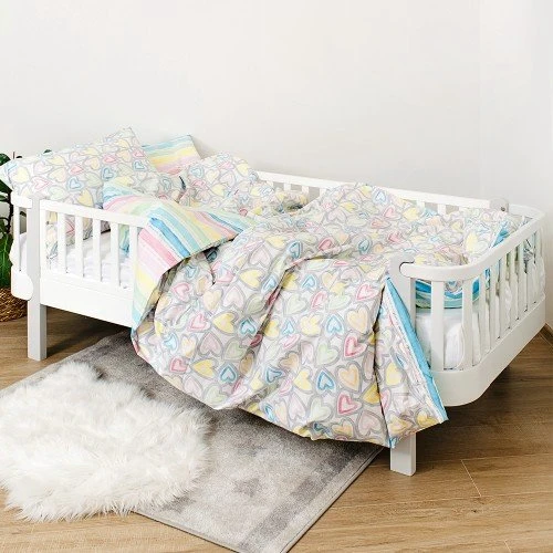 Постельный комплект 4 эл. Twins Love полуторный 1155-TPL-010 серый: Тип постельный комплект