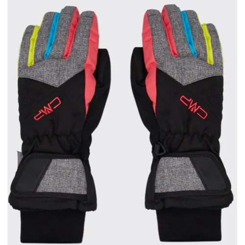 Дитячі гірськолижні рукавички CMP Kids Ski Gloves 4.5 nero-b.jewel-strawberry чорні (6524827J-35BN)