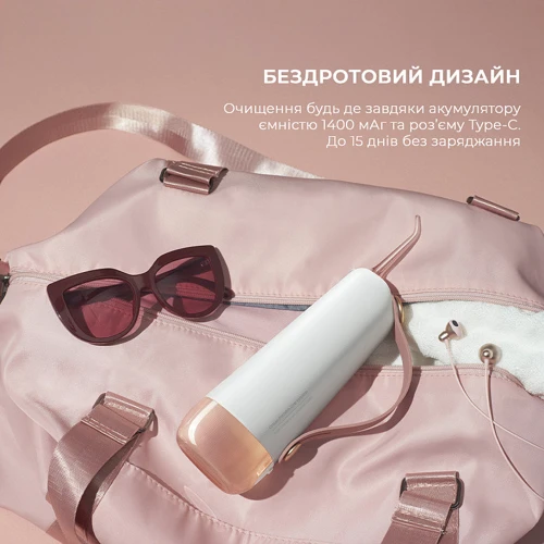 Зубная щетка Ирригатор Xiaomi Oclean W10 Pink New-2 Nozzles