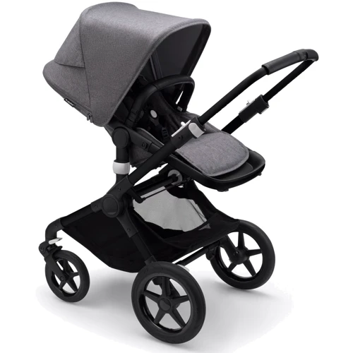 Универсальная коляска 2 в 1 Bugaboo Fox 3 Black/ Grey Melange/ Grey Melange: Возможность установки люльки есть