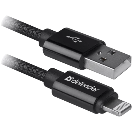 Кабель Defender PRO USB Cable to Lightning 1m Black (87808)