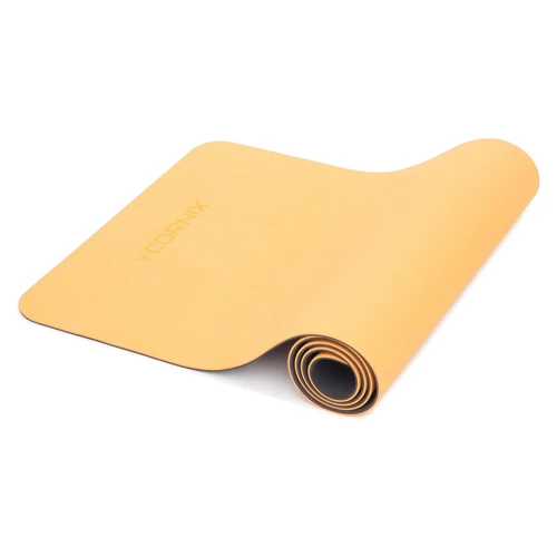 Коврик для фитнеса Cornix TPE 183 x 61 x 0.6 cм для йоги и фитнеса XR-0001 Orange/Black