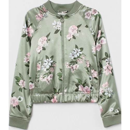 Бомбер H & M 8381041 134 см зелений