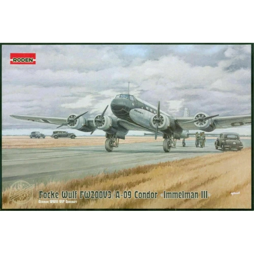 Модель Roden Немецкий скоростной четырехмоторный самолет Focke-Wulf FW200V3/A-09 Condor (RN343)