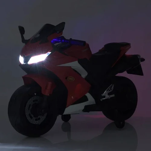 Дитячий електромотоцикл 2 колісний Bambi Racer 45W червоний (M 5022EL-3): Вид мотоцикл