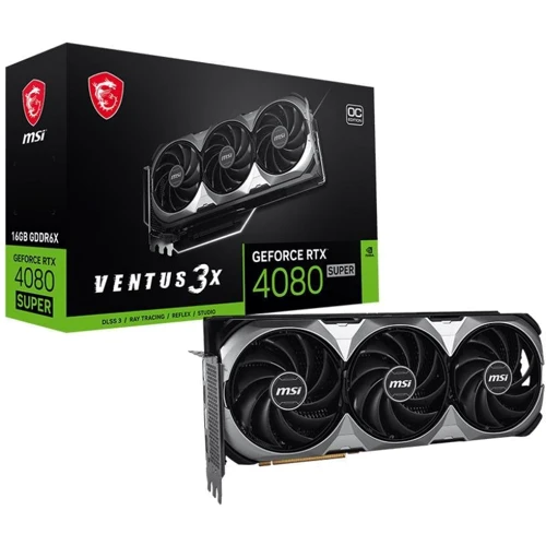 Видеокарта MSI GeForce RTX 4080 SUPER 16G VENTUS 3X OC: Разрядность шины памяти, бит 256