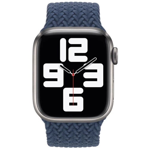 Аксесуар для Watch Apple Braided Solo Loop Abyss Blue Size 8 (ML6M3) для Apple Watch 42/44/45mm: Сумісність Apple Watch 49mm, Apple Watch 44mm, Apple Watch 42mm, Apple Watch 45mm