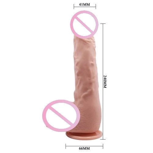 Фаллоимитатор на присоске Baile Beautiful JASON 9,4'' Flesh, BW-008041NR
