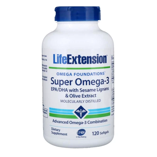 Life Extension Omega Foundations Super Omega-3 120 Softgels Супер Омега-3