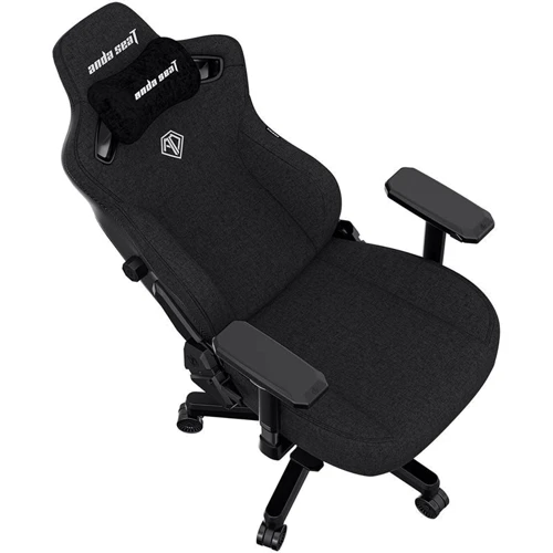 Ігрове крісло Anda Seat Kaiser 4 Size XL Black Linen Fabric (AD12YDDC-XLL-20-B-CF) фото 12