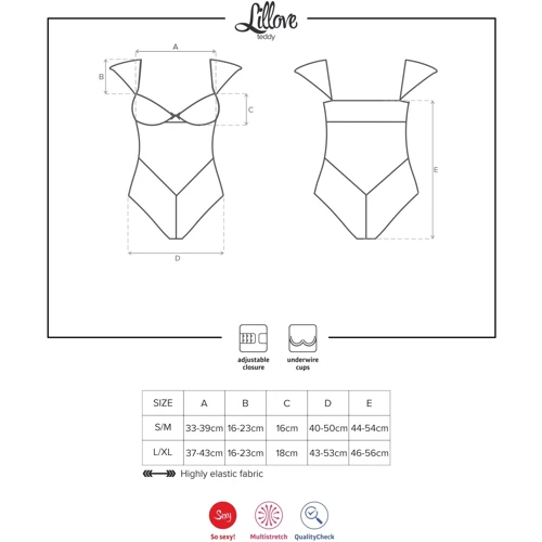 Боди Obsessive Lillove, L/XL