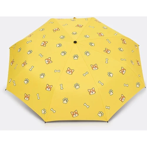 Парасолька жіночий автомат Monsen жовтий (C1PUPPYy-yellow)