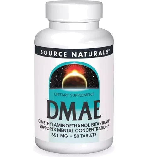 Source Naturals DMAE Диметиламиноэтанол 130 мг 50 таблеток