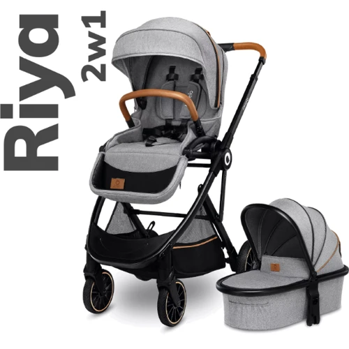 Коляска 2 в 1 Lionelo Riya Grey Stone: Материал колес полиуретан